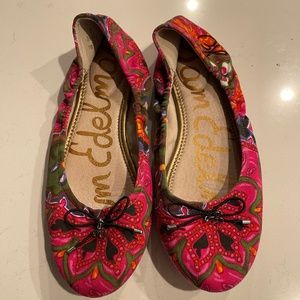 Sam Edelman Pink Paisley Felecia, Size 10